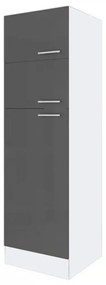 Yorki 60-as felülfagyasztós hűtős kamra szekrény fehér korpusz selyemfényű antracit fronttal
