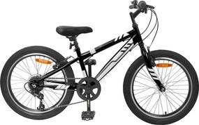vidaXL Hegyi Bicikli 20 Hüvelyk 6-Speed 5-8 éves korig való Fekete