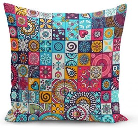 Párnahuzat szett 4 db-os 45x45 cm Mandala Tiles – Minimalist Cushion Covers