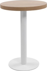 vidaXL világosbarna MDF bisztróasztal 60 cm