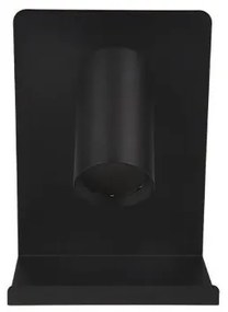 Fali spotlámpa polccal, USB töltővel 1xGU10/35W/230V fekete