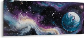 Kép - Festett univerzum (120x50 cm)