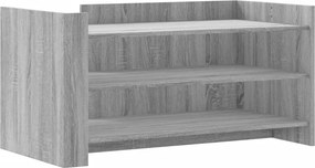 vidaXL szürke sonoma színű szerelt fa dohányzóasztal 100 x 50 x 50 cm