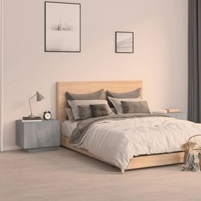Szürke sonoma színű szerelt fa éjjeliszekrény 100 x 35 x 40 cm