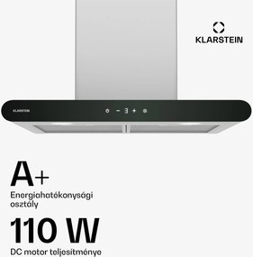 Klarstein CurveVent páraelszívó, 700 m³/h, Touch, LED, 110 W, EEK A+