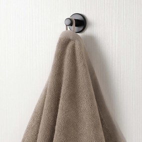 Goldea bordűr nélküli frottír törölköző és fürdőlepedő soft – szürkésbarna 70 x 140 cm