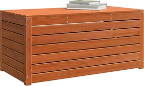 vidaXL Tároló Doboz Szerelt fa 101 x 50,5 x 46,5 cm Faggyú barna