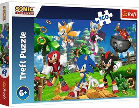 Trefl Sonic és barátai puzzle, 160 darab