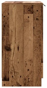 antik fa színű szerelt fa cipőszekrény 59 x 35 x 70 cm