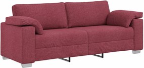 vidaXL Kanapé Bordó 219 x 80 x 82 cm szövet
