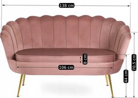 Sofa ZENDAYA Różowa