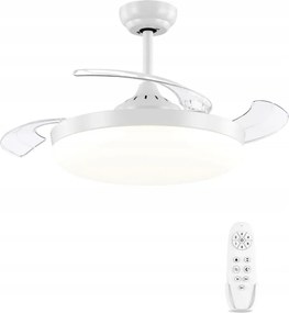 Autoday Beépített mennyezeti ventilátor állítható Led világítással 36W