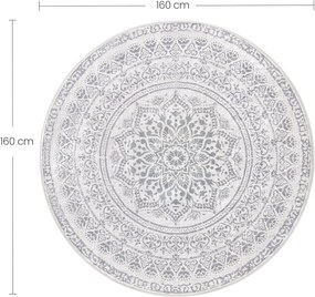 nappali szőnyeg, 160 cm átmérő, szürke