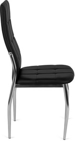Fekete Eco-bőr Étkezőszék. MOLLY