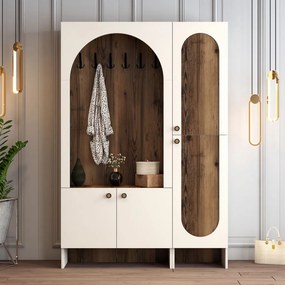 Palermo előszobafal, krém-dió, 135 cm – TR845HCT4241