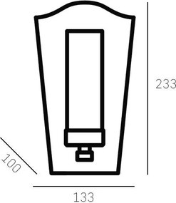 Cosmolight DUBLIN W01162BZ Fali lámpa 1x40W/E14 IP20