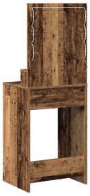 Sminktükör fiókkal polcokkal Öreg fa 50 x 41 x 135 cm Faanyag