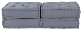 Párna 2 pcs Szürke 70 x 70 x 36 cm Poliészter