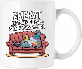 Nyugdíjas bögre nyugdíjas galamb 6 fehér 330ml