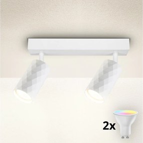 Brilagi - LED RGBW fényerőszabályozható spotlámpa SELE DIAMANT 2xGU10/6,5W/230V Wi-Fi fehér