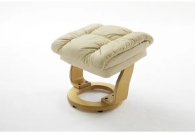 Állítható fotel HABI krémszínű/natúr tölgy