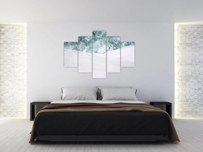 Kép - Türkiz absztrakció (150x105 cm)