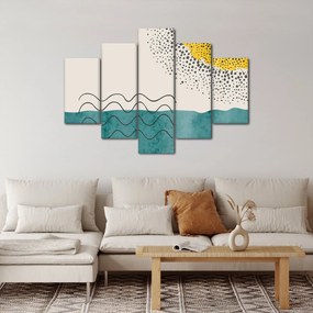 Kép - Absztrakt festmény a strandról N⁰1 (150x105 cm)