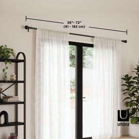 Acél bővíthető függönykarnis 92 - 183 cm Sita – Umbra