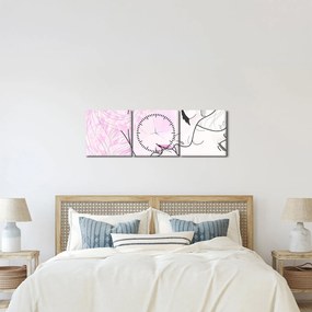 Kép - csók (órával) (90x30 cm)