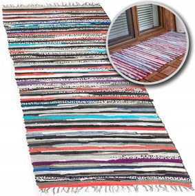 Pamut Szőtt Járdaszőnyeg Rojtok 70x130