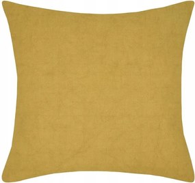 Dekoratív Pamut Párnahuzat Nappaliba 40x40 Sárga Sima