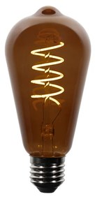 5 darabos E27 dimmelhető LED izzókészlet ST64 barna 4W 100 lm 1800K
