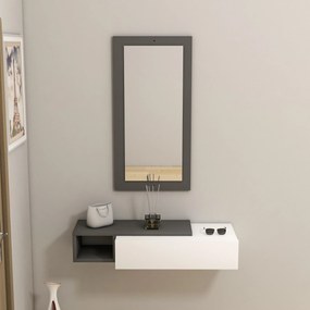 Fali polc Vien - Anthracite, White