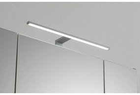 Szürke függő fürdőszoba szekrény tükörrel 80x70 cm Set 357 - Pelipal