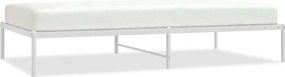 vidaXL fehér fém ágykeret 107x203 cm