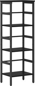 vidaXL Könyvespolc Fekete tölgy 40 x 29,5 x 115 cm Faanyag