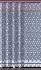 Mg Függöny jacquard 585/3 Fehér 300x250 Szalaggal
