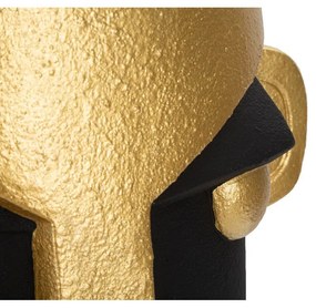 Fekete-aranyszínű magas poligyanta váza 40 cm Tribal – Mauro Ferretti