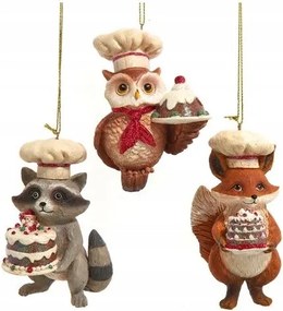 Kurt Adler karácsonyfadísz erdei állatok 1 darab