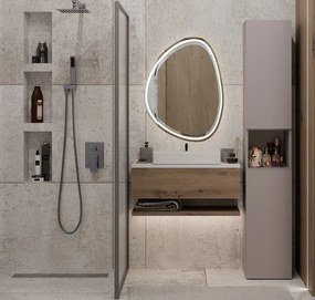 Faenza Nel I fürdőszoba szekrény, 30x31x174 cm, agyag színű