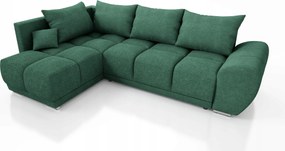 Zöld Összecsukható Sarokülőgarnitúra Alvás Funkcióval Forrest Bal Oldali Bouckle Szaruhártya