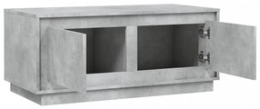 betonszürke szerelt fa dohányzóasztal 102x50x44 cm