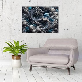 Kép – Sárkány a füstben (70x50 cm)
