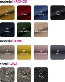 Klub fotel, fehér textilbőr / szürke szövet, CUBA