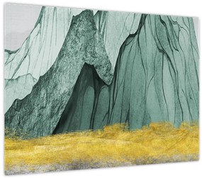 Üveg kép - Smaragdhegység N⁰3 (70x50 cm)