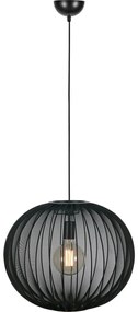 Markslöjd 108791 - Csillár zsinóron FORENCE 1xE27/40W/230V átm. 50 cm fekete