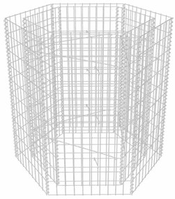 Hatszögletű gabion magaságyás 100 x 90 x 100 cm