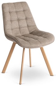 KATHY Kárpitozott Étkezőszék Sötét Bézs Színben