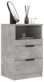 betonszürke szerelt fa éjjeliszekrény