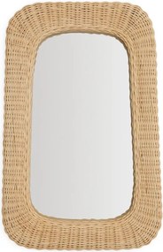 Fali tükör rattan kerettel 38x59 cm Zilna – Kave Home